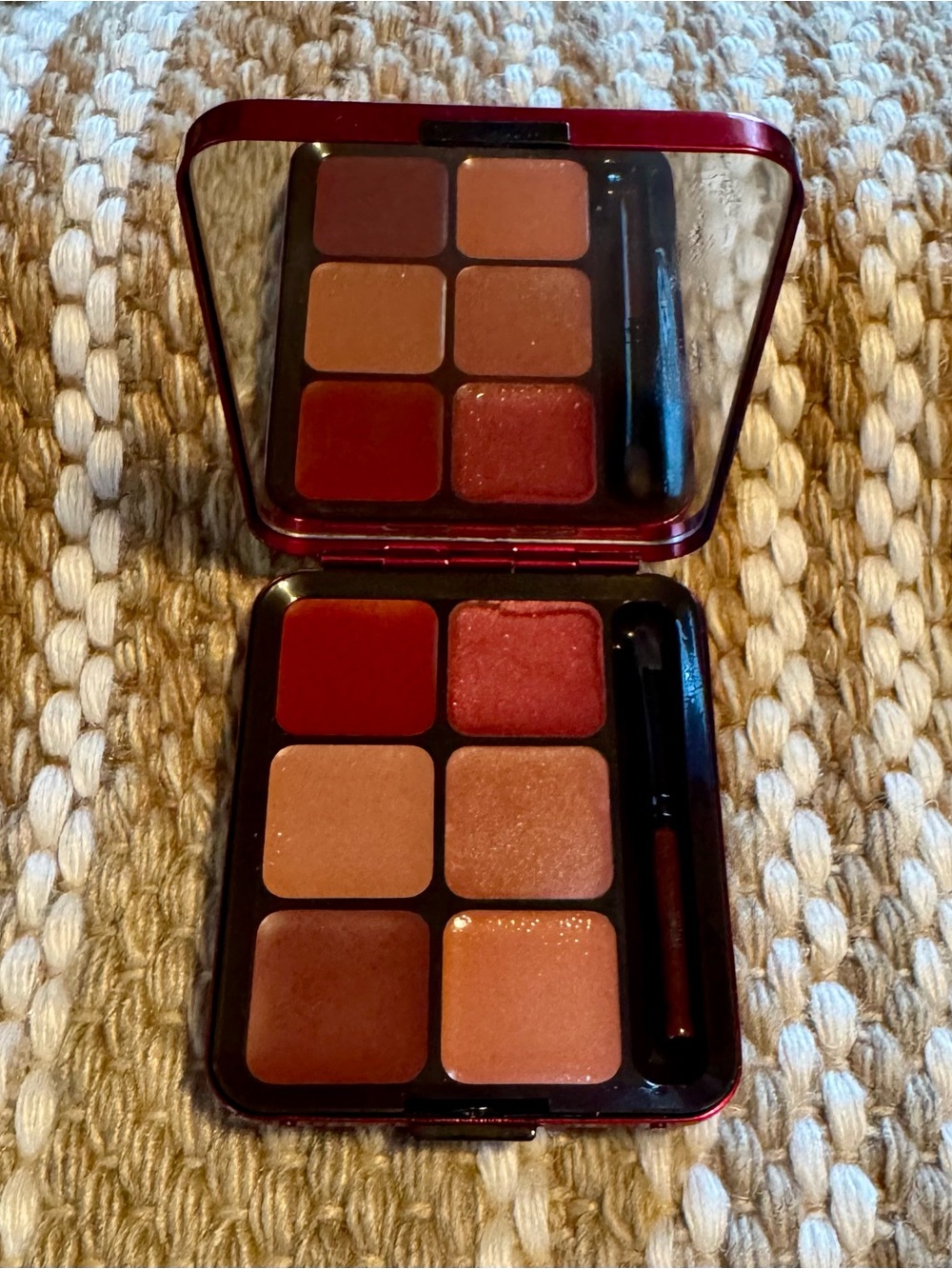 MAC Cosmetics Six-Shade Lipstick Palette in Red, Brown, Peach